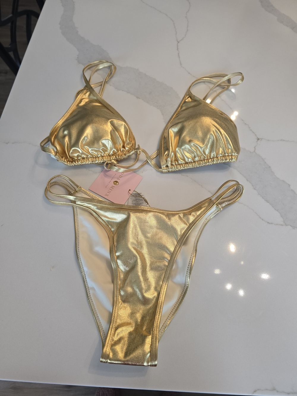 NWT Sexy Gold Bikini